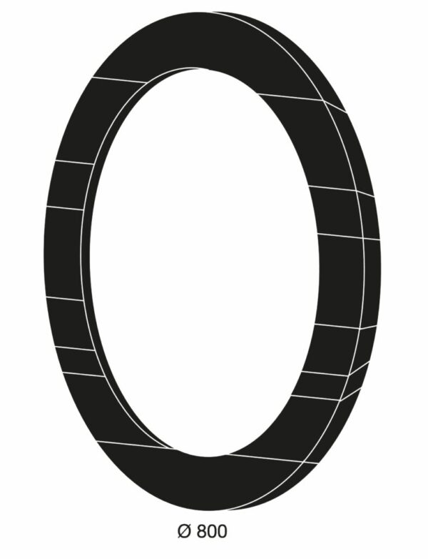 Miroir bois rond DORVAL - Image 2