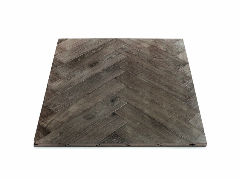 Aged flooring Decorative parquets Baton rompu – Herringbone – Teinte 5a