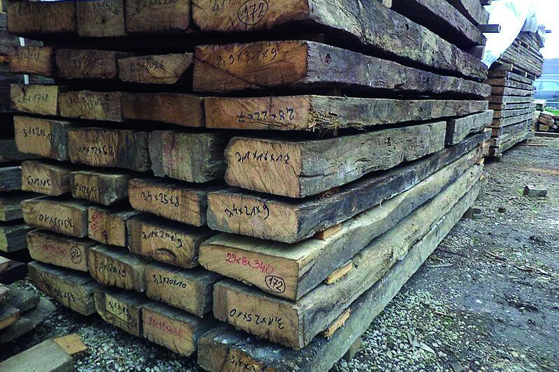 European Oak beams and logs