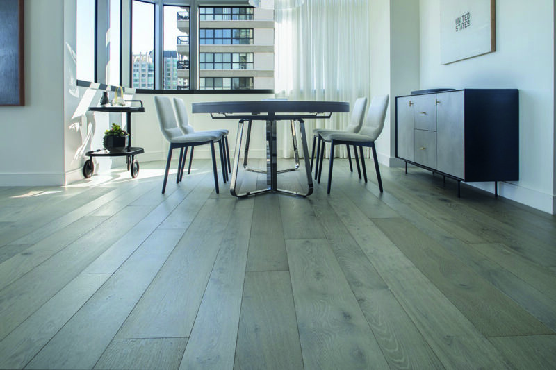 Aged flooring Home collection Light grey