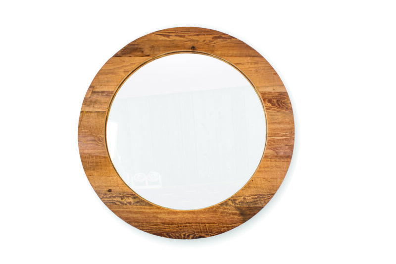 Miroir bois rond DORVAL