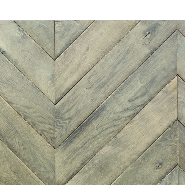 Aged flooring Decorative parquets Point de Hongrie - Chevron - 5a