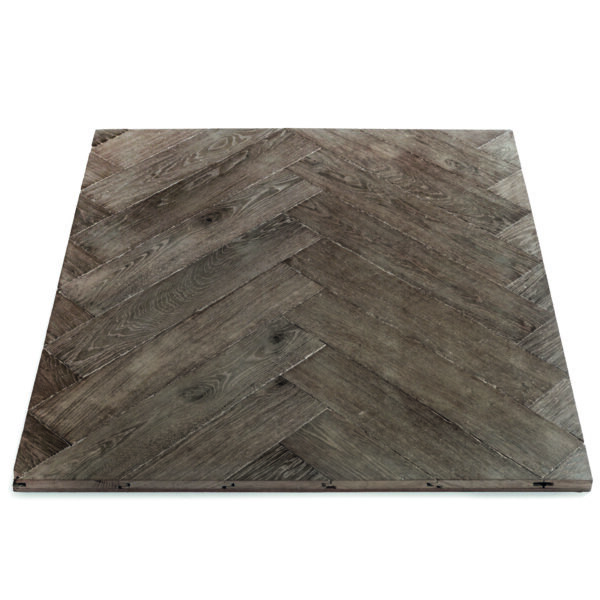 Aged flooring Decorative parquets Baton rompu - Herringbone - Teinte 5a
