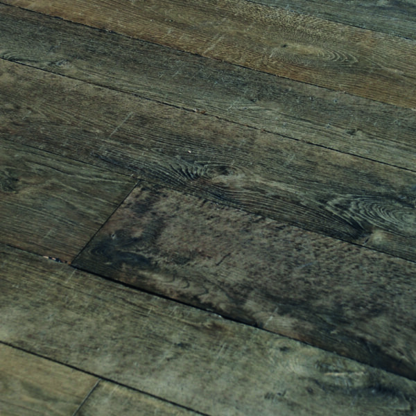Aged flooring Château Collection Washed out dark brown